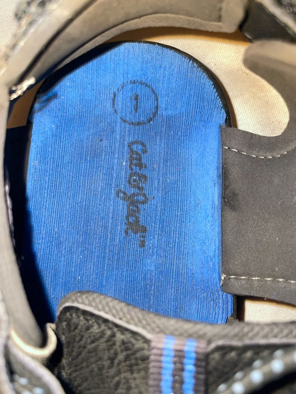 Cat & Jack Black & Blue Kids velcroe Closed-Toe Sport Sandals little kids size 1 - Picture 7 of 7